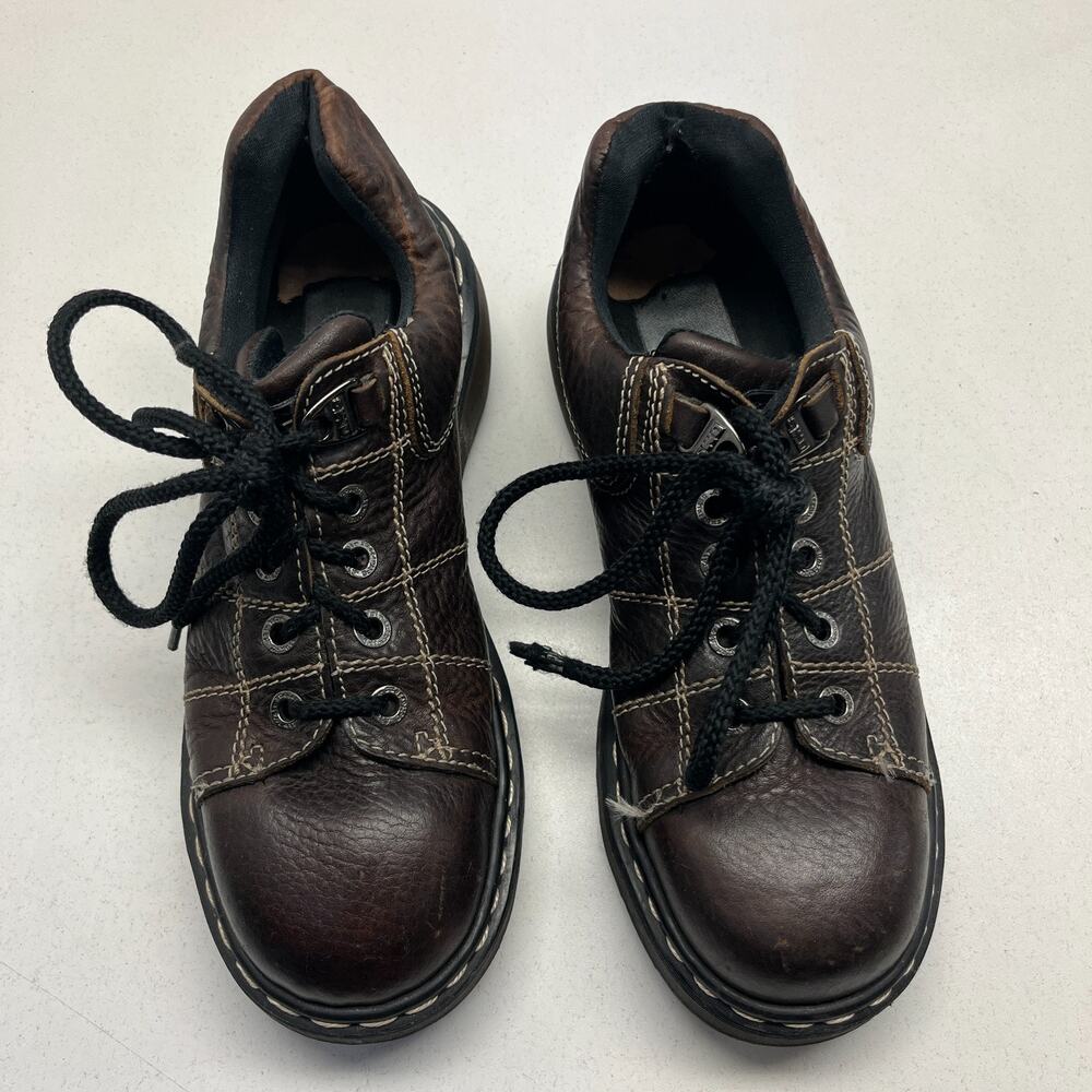 Dr. Martens Air Walk Women 8 Leather Gel Outsole Platforms Ankle Combat Boots